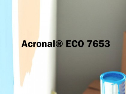 第三代近零VOC耐污渍低气味内墙涂料的聚合物分散体Acronal® ECO 7653